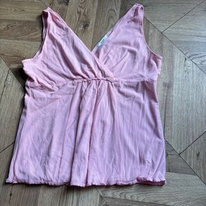 Alfani Light Pink V-Neck Top